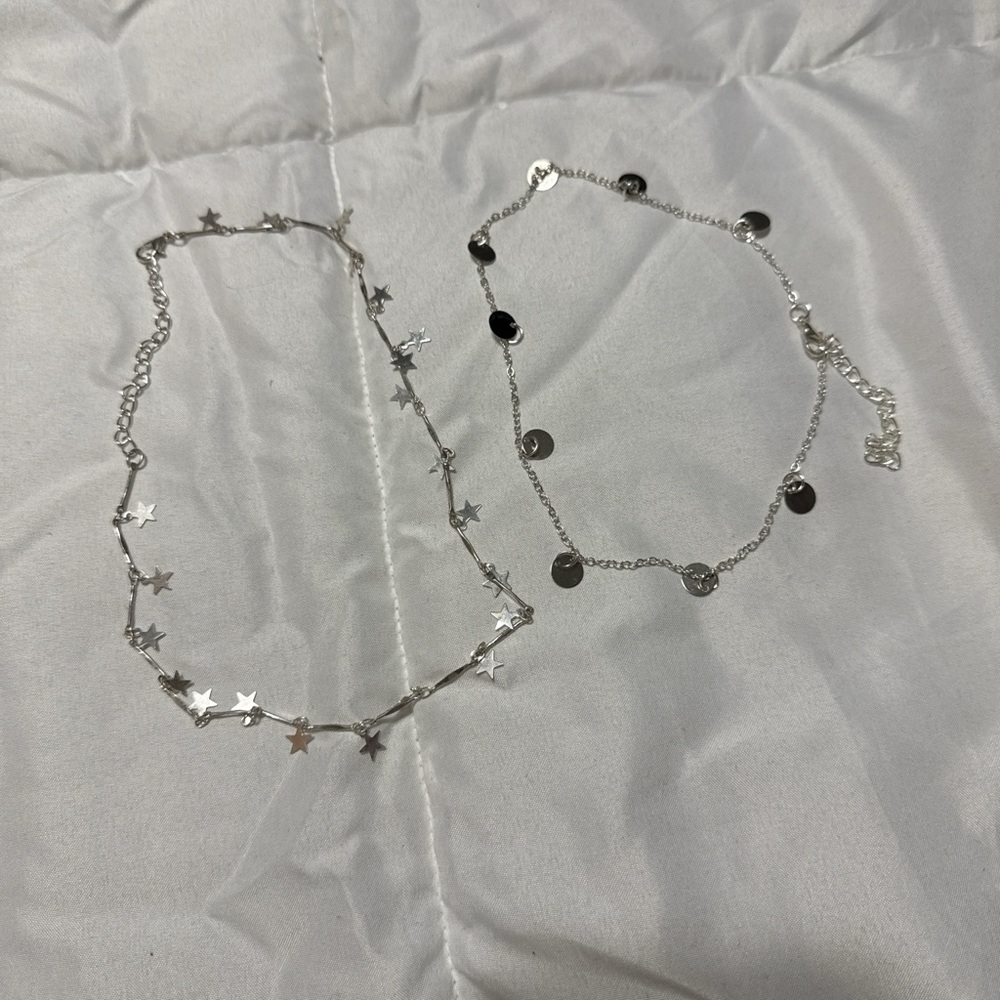 Amazon Silver Star and Disc Necklaces
